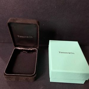 Tiffany & Co. Suede Necklace Case with Blue Box